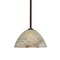Besa Lighting Tessa Stem Pendant, Mocha, Bronze Finish, 1x75W Incandescent 1TT-420183-BR - alternate 1